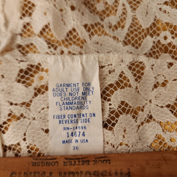 Kayser 1970's Cotton Lace Bralette Crop/Brami - Picture 9 of 16